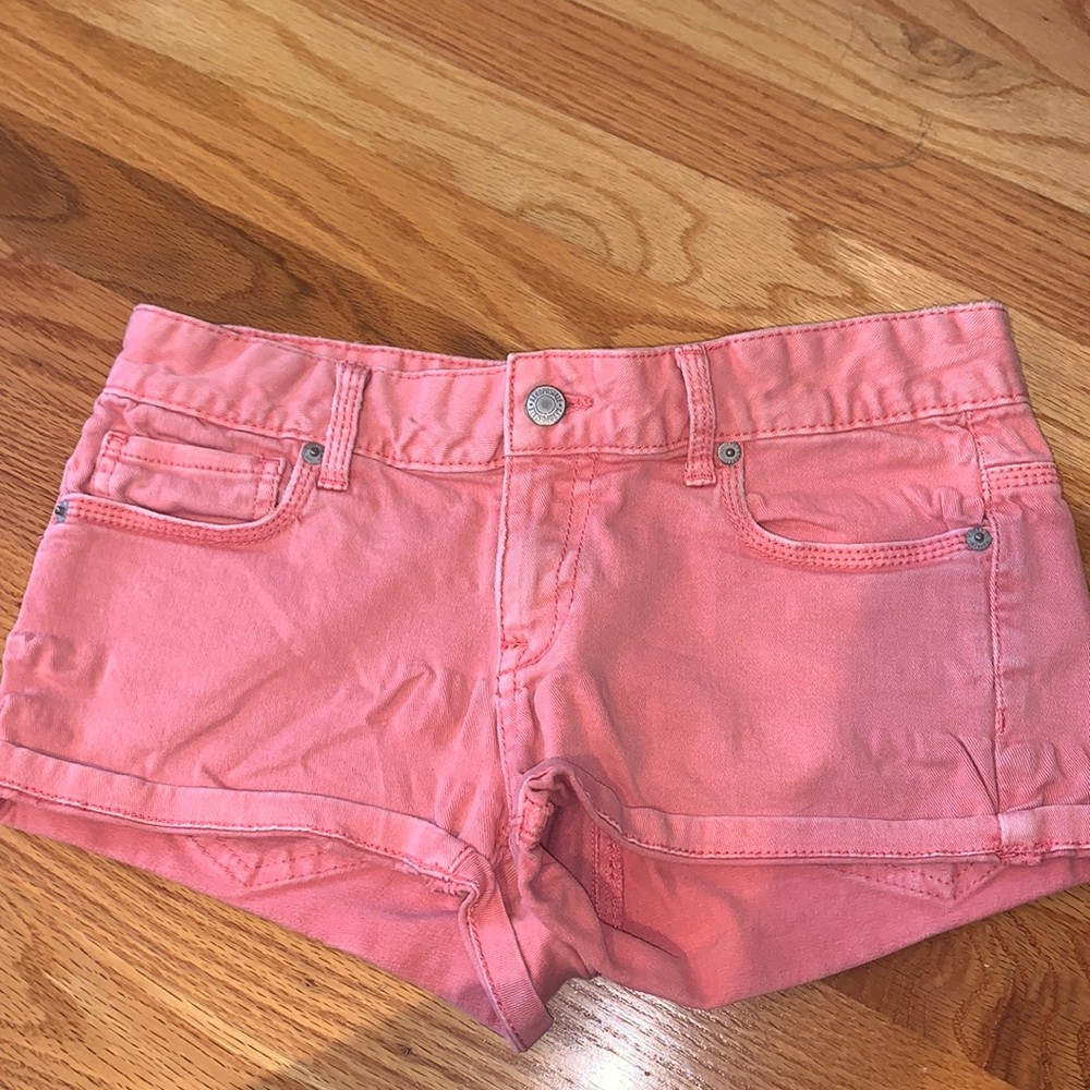 Jean shorts pink